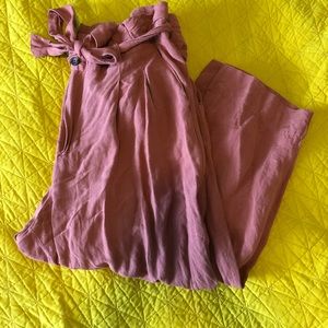 Madewell linen paper bag pants.